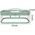 thumbnail image 2 of 2pcs Transparent Makeup Bag Zipper Waterproof Portable Storage Pouch, 2 of 5
