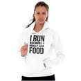 thumbnail image 4 of I Run Because I Like Food Cardio Joke Hoodie Sweatshirt Women Men Brisco Brands S, 4 of 6
