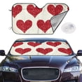 thumbnail image 2 of Balery Love Print Car Windshield Sun Shade,Windshield Sunshade for Car Pickup Truck SUV Accessories-Small, 2 of 7