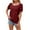 Wine, variant on Scyoekwg Womens Trendy Tops 2025 Womens Summer Fashion Loose Ladies Blouses Dressy Casual Short Sleeve Cute T Shirts Trendy Going Out Tops