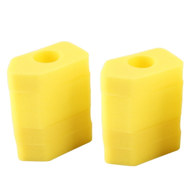 Reemplazo de espuma del filtro de aire, filtro de aire de 10 piezas Filtro de aire amarillo Espuma amarilla Filtro de aire Espuma Eficiencia óptima