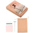thumbnail image 2 of Miangastore 1Set Thumb Piano Portable Kalimba 17 Keys Hand Piano Simple Musical Instrument, 2 of 9