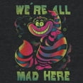 thumbnail image 2 of Women's Alice in Wonderland Rainbow Cheshire Racerback Tank Top Black Heather 2X Large, 2 of 4
