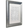 thumbnail image 2 of Trademark Fine Art "Inspirational Quotes 31" Canvas Art by Hello Angel, White Matte, Silver Frame, 2 of 4