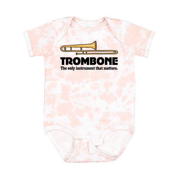 Inktastic Trombone Music Joke Band Boys or Girls Baby Bodysuit