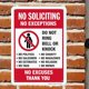 thumbnail image 3 of SeñAl de No Solicitar, DecoracióN Divertida para Puerta de Casa, Oficina, Patio Comercial, Metal Aluminio Libre de ÓXido, Sin Excusas, Sin Excepciones, 3 of 5