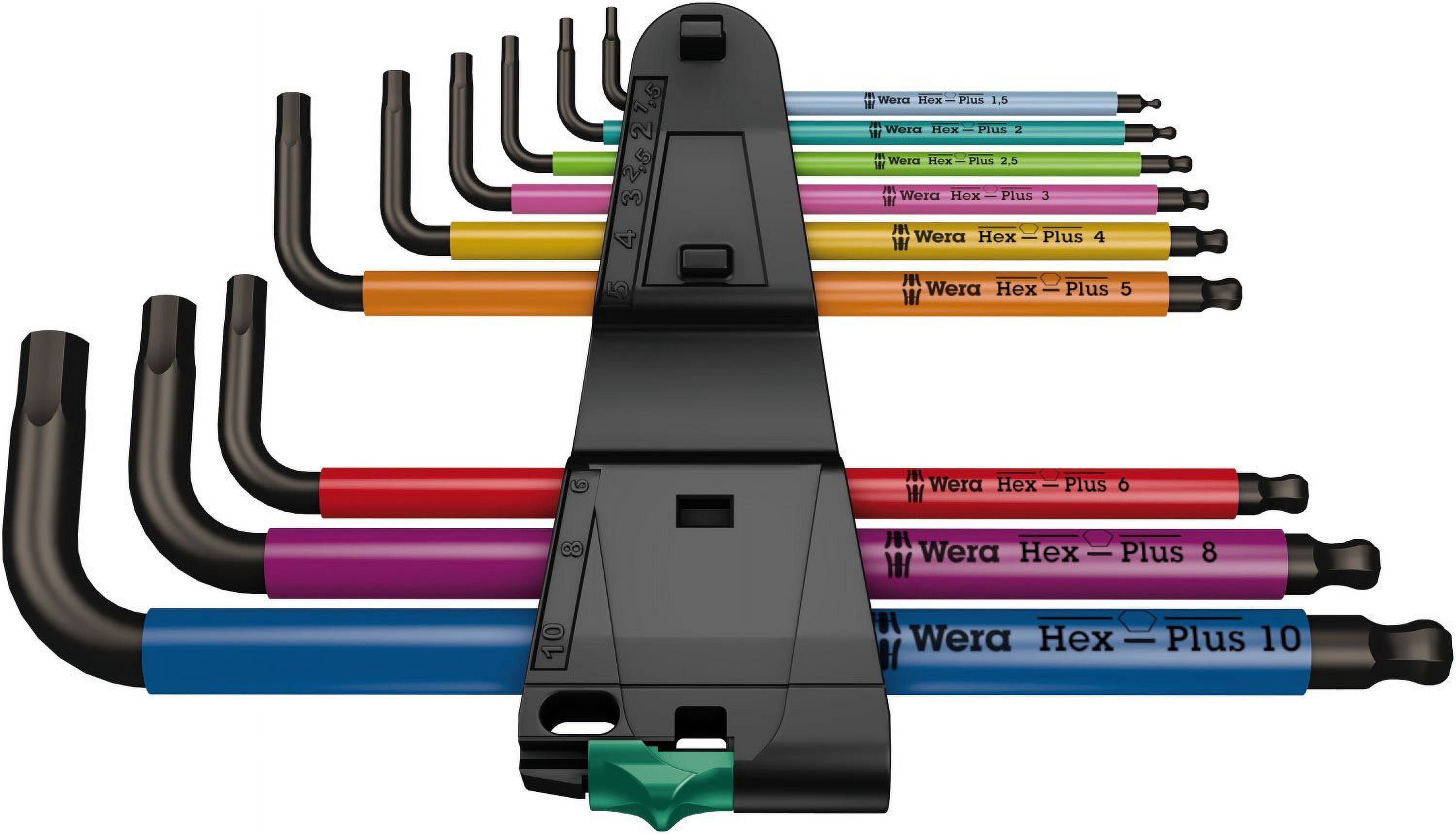 Wera 950/9 Hex-Plus SB L-Key Hex Wrench Set - Metric, Multicolor