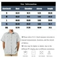 thumbnail image 3 of Zimjoy Men's Work Shirt Casual Short Sleeve Big and Tall Shirts Men Relaxed Fit Collar Two Pockets T-Shirts Lightweight Mechanic Industrial Work Wear, Khaki 3XL, 3 of 8