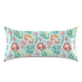 thumbnail image 3 of Satin Pillow Case Mermaid Fish Seaweed Standard Silk Pillow Cover for Hair and Skin Envelope Closure 20"x26", 3 of 9
