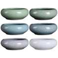 thumbnail image 7 of Creative Bonsai Potted Flower Pot Ice Crack Pattern Ceramic Glazed Plant Pots Succulent Planter Bowl Vintage Flower Pots Cactus Bonsai Pots Indoor Plant Containers Home Office Decor Cylinder Planter, 7 of 7