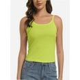 thumbnail image 6 of Women's Spaghetti Strap Ribbed Tank Tops Scoop Neck Sleeveless Slim Fit Camisole, 6 of 6