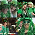 thumbnail image 5 of Peonyrain 4PCS 33FT St.Patrick's Day Tinsel Garland,Shamrock Clover Green Gold Metallic Garland for Irish Party Home Decoration, 5 of 5