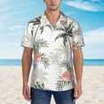 thumbnail image 2 of Xecao Vintage Palm Trees print Hawaiian shirt - a stylish short-sleeve button-down for men, perfect for casual beach and tropical outings., 2 of 9