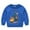 Blue, variant on XEGLSBU Girls Long Sleeve Shirts Size 8/9 Cute Long Sleeve Pullover Top for Kids with Holiday Print Design for Celebrations and Festive Occasions Blue Size 5-6 Years