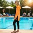 thumbnail image 5 of Maillot de Bain 2 Pcs Fille Maillot de Bain UPF 50+ Maillot Dermoprotecteur à Manches Longues Robe de Bain une Pièce et Pantalon de Bain Maillot de Plage, 5 of 5