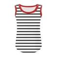 thumbnail image 3 of Lmnyox Girls Striped Tank Tops Casual Cute Sleeveless Square Neck Summer Tops 5-14 Years Girls Basic Shirt, 3 of 6
