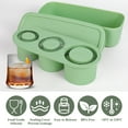 thumbnail image 5 of Ice Cube Tray for Cups, Silicone Ice Cube Mold with Lid & Bin, 3 Hollow Cylinder Ice Mold for Chilling Cocktails, Coffee,Ice Drink, Juice, Whiskey, 5 of 8