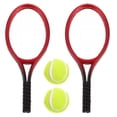 thumbnail image 1 of MOVTOTOP 2 Sets Mini Tennis Rackets and Balls for Collectors Realistic Design Plastic Material 9.00X3.50X0.50CM, 1 of 8