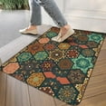 thumbnail image 3 of Bohemian Brown Geometry (6) Door Mat 30 X 17 Inch Welcome Doormat Indoor Outdoor Entrance Floor Mat Non Slip Spring Summer Decor Rubber Mats, 3 of 6