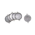 thumbnail image 3 of jifeng 50packs Tibetan Pendant Trays Round Cabochon Base Setting DIY 20mm, 3 of 9