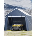 thumbnail image 6 of Outdoor Portable Storage Shelter Shed,Heavy Duty Waterproof Tarp,Motorcycle Garage with Roll-up Zipper Door,Storage Tent for Motorcycle, 6 of 8