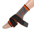 thumbnail image 4 of 2 uds tobilleras, tobillera de compresión transpirable ajustable unisex, para protección deportiva, naranja, talla única, 4 of 7