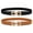 Black+Brown, variant on SUOSDEY Skinny Elastic Belts for Women Thin Stretch Belt Dress Belt 2 Pack,Black+White