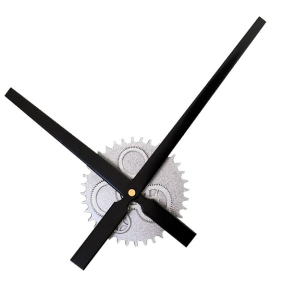 yotijay Creative DIY Gear Dial Large Wall Clock Black