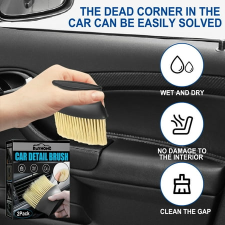 

LAWOR Cleaning Tools Cleaning Brush Car Interior Details Cleaning Brush-Gap Tire Air Conditioning Cleaning Brush Air Outlet Details Multi-Function As Show One Size