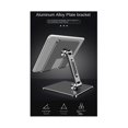 thumbnail image 1 of Soporte de tableta de aleación de aluminio Yashi para iPad ajuste de Ángulo alto multifuncional gris, 1 of 5