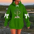 thumbnail image 2 of Makaor Pullover Hoodies for Women Christmas Plus Size Tunic Sweatshirt Long Sleeve Tops Graphic with Bow Oversized Clothes, 2 of 4
