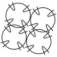 thumbnail image 1 of SOPOTUTU 4Pcs Pot Ring For Gas Stove Iron Non-slip Stove Rack For Family, 1 of 8