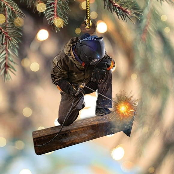 2022 Acrylic Double-sided Pendant Christmas Ornaments Christmas Ornaments 2022 Personalized Welder Ornaments