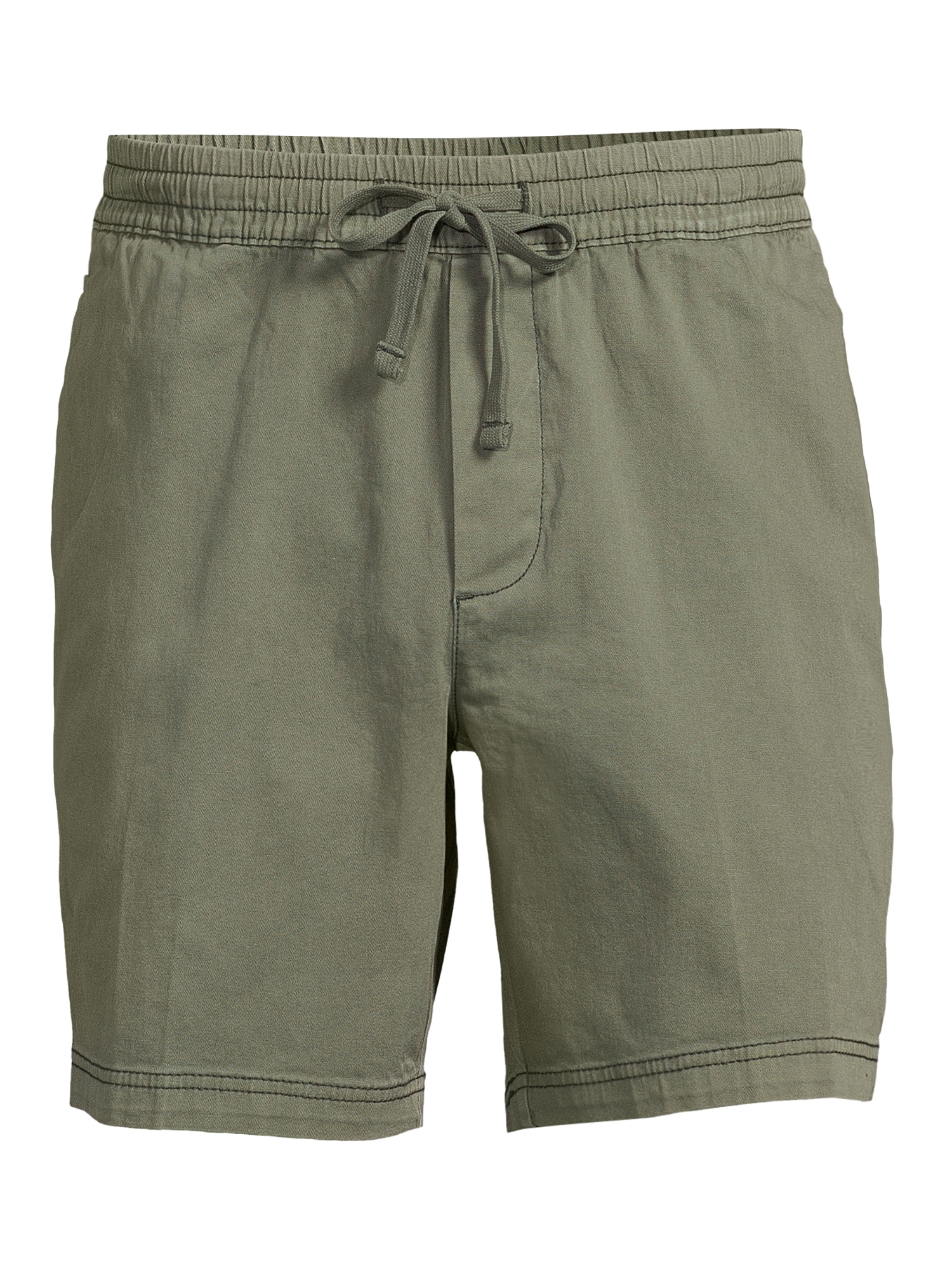 No Boundaries Men's and Big Men's 7'' Stretch Twill Pull On Short ...