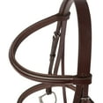 thumbnail image 5 of Huntley Equestrian Fancy Stitched Sedgwick Leather Padded Bridle with Reins (Sedgwick Australian Nut, Small Pony), 5 of 7
