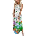 thumbnail image 1 of LOVZFMLL Dresses Women's Sleeveless V-Neck Solid Color Pocket Makings Dress, 1 of 5