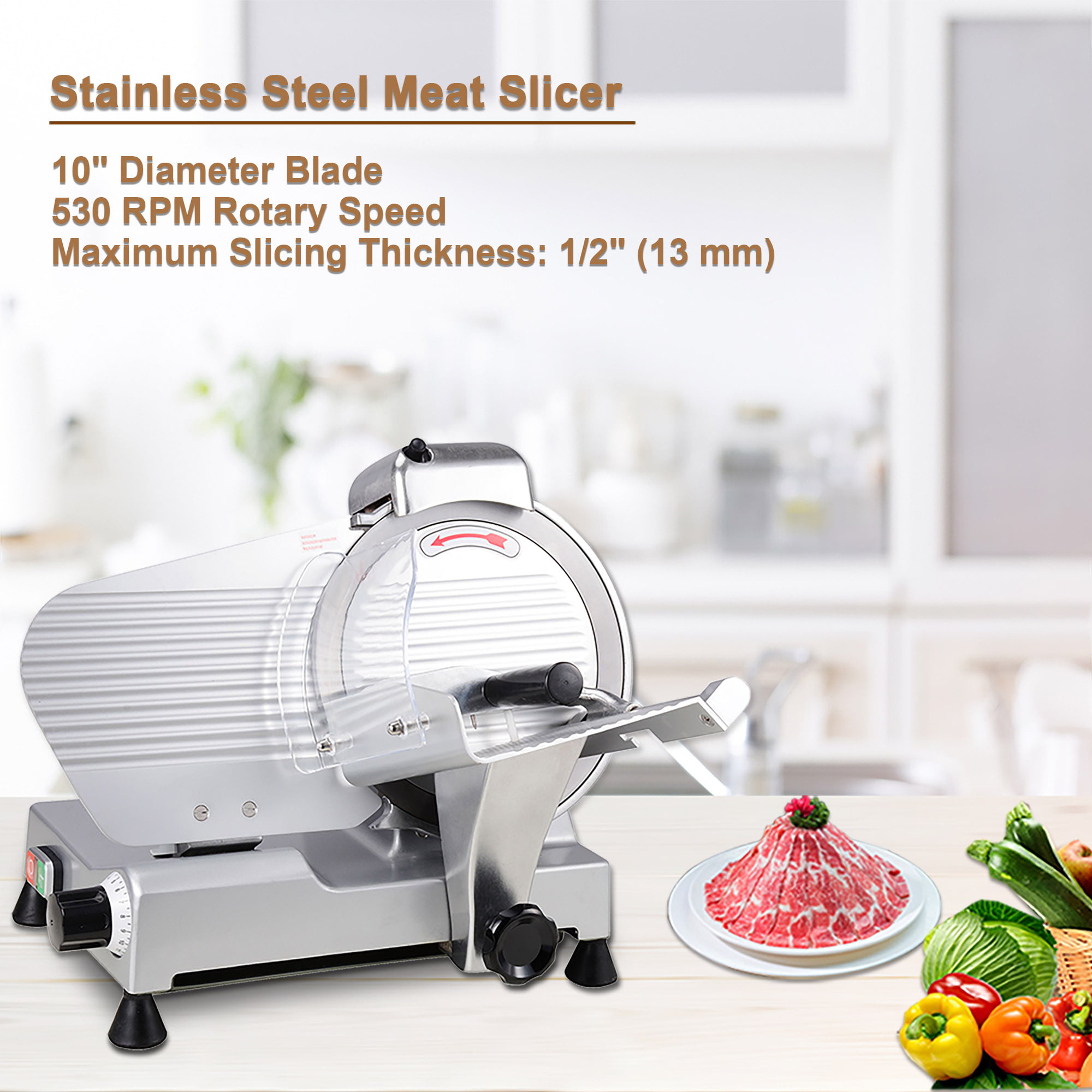 12 Blade Commercial Meat Slicer Electric Deli Food Cutter Equipment  Kitchen, 1 - Kroger