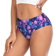 thumbnail image 2 of Balery Blue Skull Rose Ropa Interior de Algodón para Mujer con Dibujo – Braguitas Cómodas y Elásticas, Estilo Clásico-XX-Large, 2 of 6