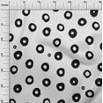 thumbnail image 3 of oneOone Polyester Spandex White Fabric Polka Craft Projects Decor Fabric Printed By The Yard 56 Inch Wide-6K, 3 of 6
