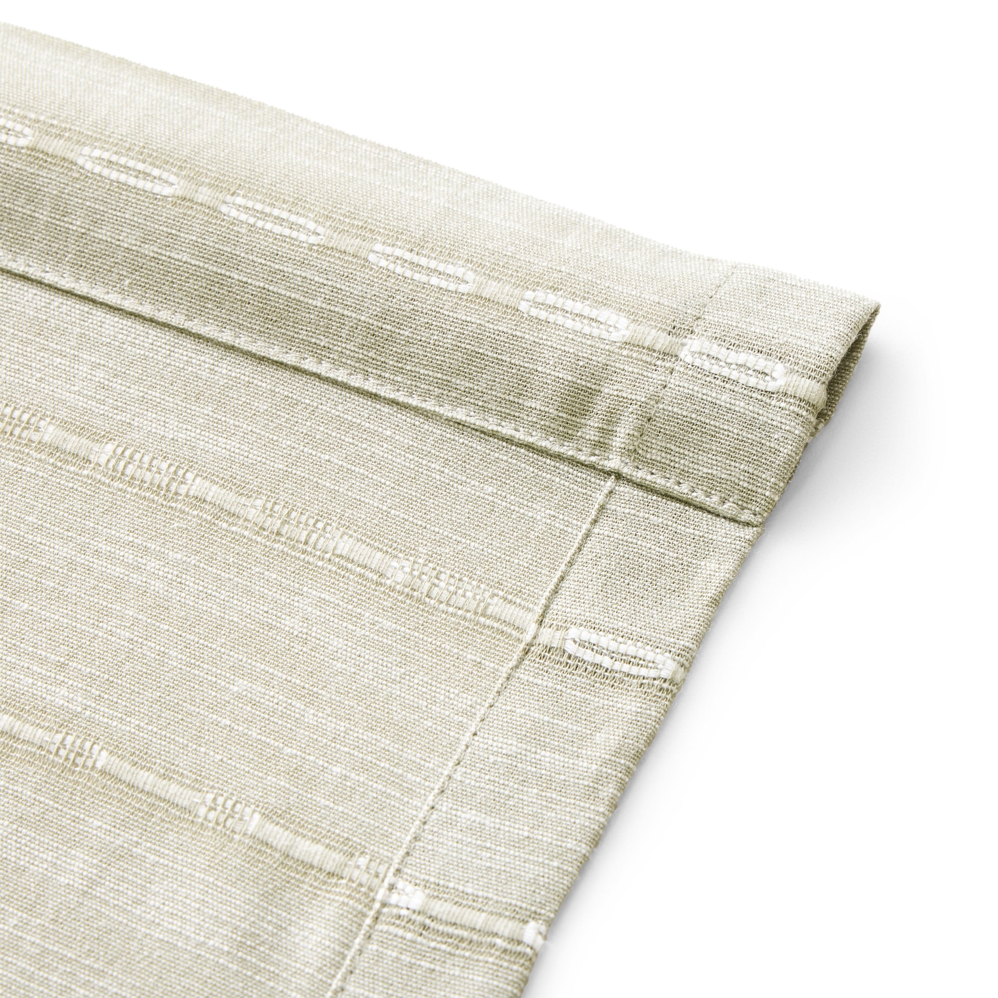 Martha Stewart Ava 3-Piece Valance and Tier Set, Sage, Rod Pocket, Light Filtering, Indoor, Adult, 60" x 14"