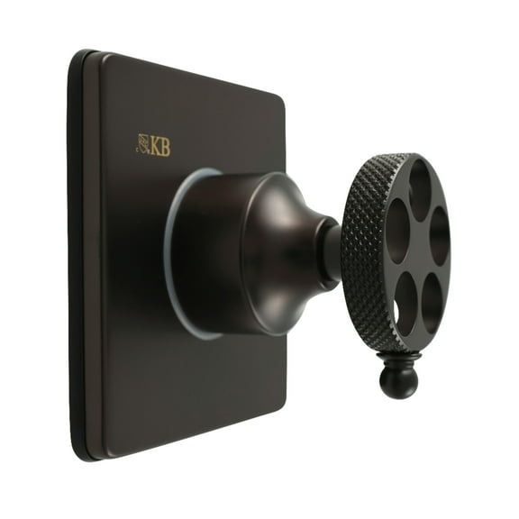 Kingston Brass KS3045RKX Webb Single-Handle Three-Way Diverter Valve with Square Trim Kit, Oil Rubbed Bronze