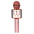 thumbnail image 1 of ZheElen Microphone Réduction de Bruit Rechargeable Karaoké Microphone Sans Fil Portable LED Micro, Or Rose, 1 of 7