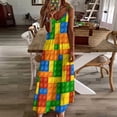 thumbnail image 4 of Brick Art Sleeveless Dress Loose Women's Dress Dresses Luxury Evening Dresses, 4 of 9