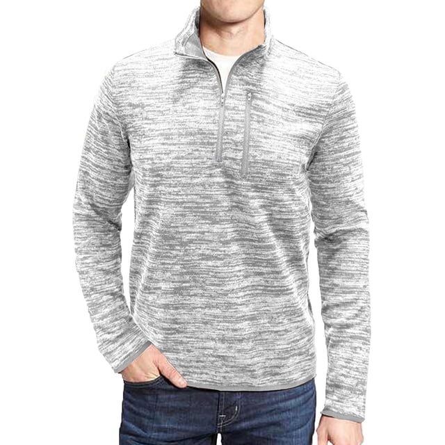 Chandails à Col Roulé à Manches Longues pour Hommes Chandails à Col Roulé à Fermeture Éclair à Manches Longues pour Hommes Chandails Unis Chandails de Base Hauts T-Shirts