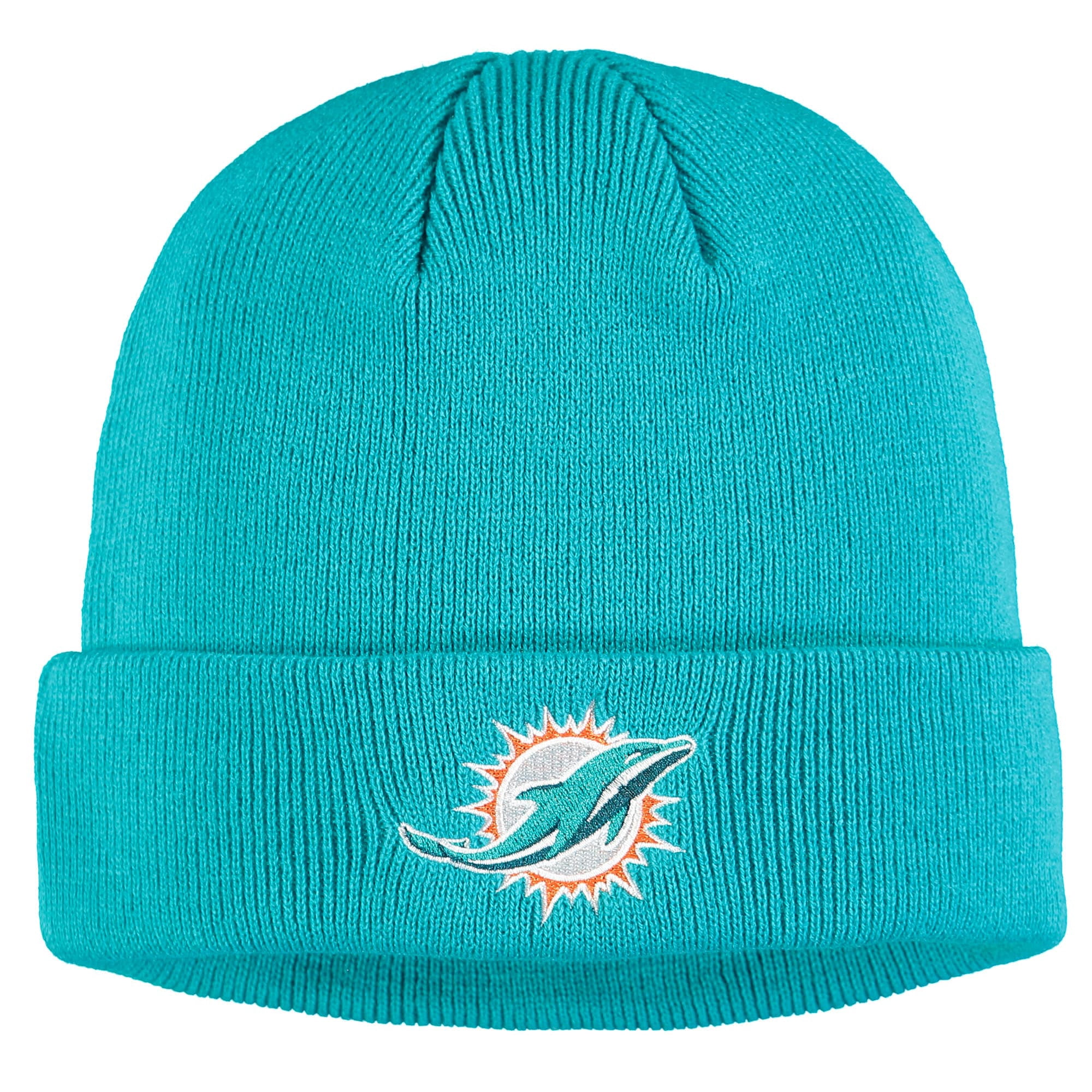 Youth Aqua Miami Dolphins Basic Cuffed 