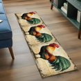 thumbnail image 3 of 2'x6' Rug Runners for Hallways Kitchen, Vintage Rooster Non Slip Entryway Beside Floor Carpet Runner, Retro Farmhouse Country Animal Washable Laundry Room Bedroom Throw Rugs Mat for Family Pet, 3 of 8