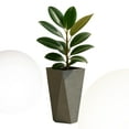 thumbnail image 2 of LeisureMod Aloe Fiberstone and MgO Clay Planter, Mid-Century Modern Tapered Square Planter Pot for Indoor and Outdoor (Grey, 29" Height), 2 of 7
