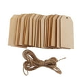 thumbnail image 3 of Unfinished Wood Tag - 50Pcs Wooden Gift Tags with Jute Ropes, Rustic craft Labels for Home DIY Supplies, Wedding Decoration,8x4x0.2cm, 3 of 5