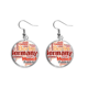 thumbnail image 1 of Alemania Ciudad nombre patron de estilo de mapa Pendientes pendientes de plata colgantes joyas señora Unbranded M, 1 of 3