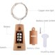 thumbnail image 2 of Paquete de 12 20 luces LED de corcho para botella de vino, mini guirnalda de luces de alambre de cobre, luces estrelladas con pilas para bricolaje, Navidad, paquete de 12, blanco cálido), 2 of 5